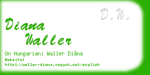 diana waller business card