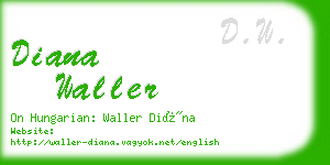 diana waller business card